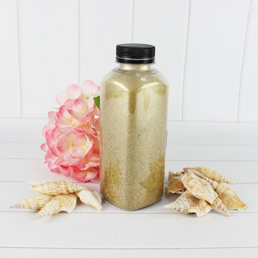 301527650A30 Песок цветной золото Golden sand (кварцевая крошка, фракция 0,5-1 мм) вес: 650г объем: 400мл