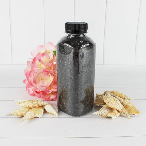 301527650A20 Песок цветной черный (кварцевая крошка, фракция 0,5-1 мм) вес: 650г объем: 400мл