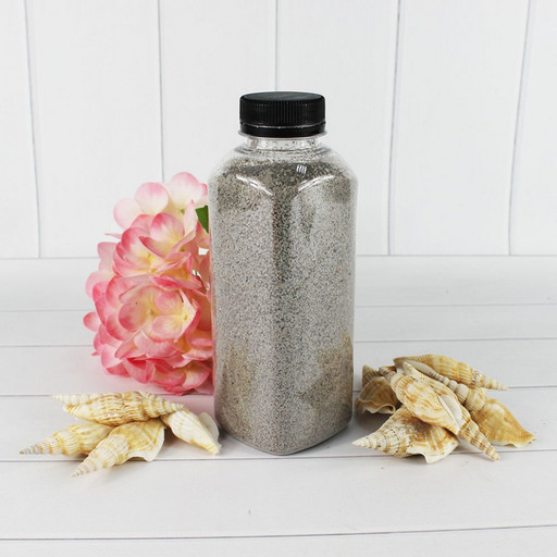 301527650A14 Песок цветной серый (кварцевая крошка, фракция 0,5-1 мм) вес: 650г объем: 400мл