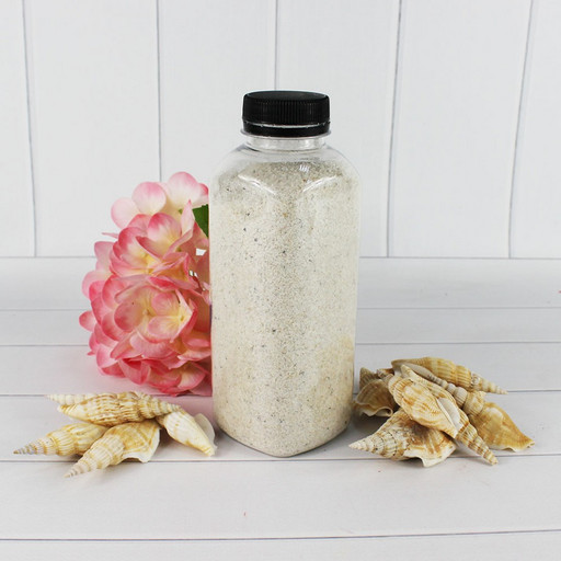 301527650A01 Песок цветной белый (кварцевая крошка, фракция 0,5-1 мм) вес: 650г объем: 400мл