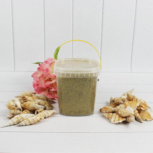 301527080930 Песок цветной золото Golden sand (кварцевая крошка, фракция 0,5-1 мм) вес: 800г объем: 650мл