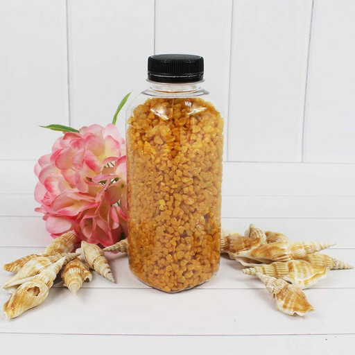 302137700A05 Грунт  цветной мелкий. Желтый  (фракция 2-4 мм) квадратная бутылка, вес: 700г объем: 400мл