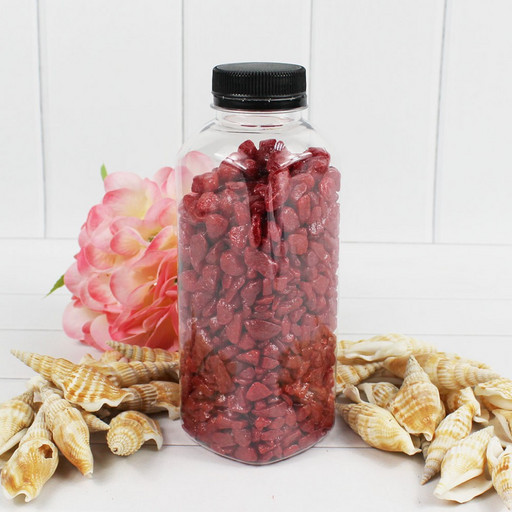 302138700A08 Грунт  цветной средний, Красный  (фракция 5-8 мм) квадратная бутылка, вес: 700г объем: 400мл