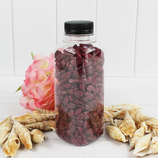 302138700A03 Грунт  цветной средний, Бордовый  (фракция 5-8 мм) квадратная бутылка, вес: 700г объем: 400мл