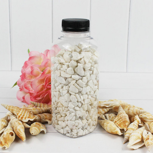 302138700A01 Грунт  цветной средний, Белый (фракция 5-8 мм) квадратная бутылка, вес: 700г объем: 400мл