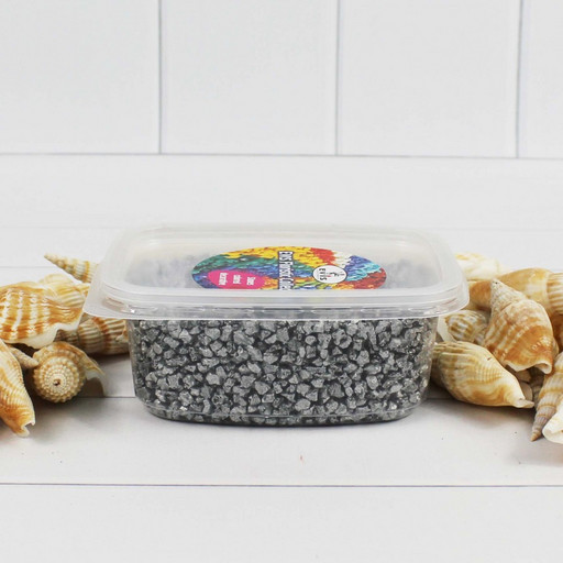 302137020231 Грунт  цветной мелкий. Серебристый металлик  (фракция 2-4 мм) объем: 200мл