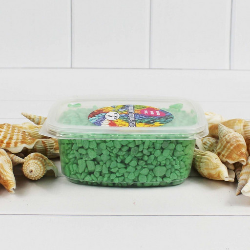 302137020213 Грунт цветной мелкий. Салатовый (фракция 2-4 мм) объем: 200мл