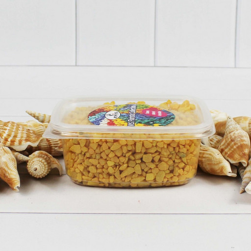 302137020209 Грунт цветной мелкий. Лимонный (фракция 2-4 мм) объем: 200мл