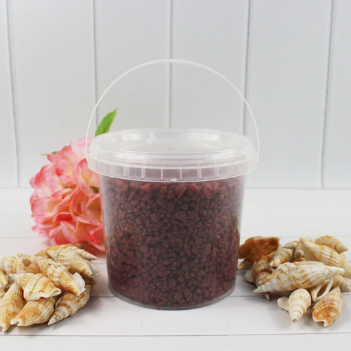 302137150303 Грунт цветной мелкий. Бордовый (фракция 2-4 мм) вес: 1500г объем: 1000мл