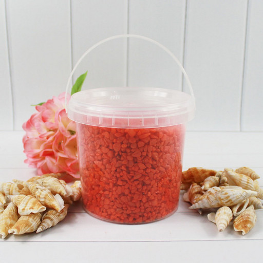 302137150312 Грунт цветной мелкий. Рыжий (фракция 2-4 мм) вес: 1500г объем: 1000мл