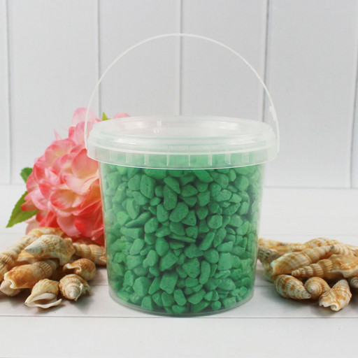 302138150313 Грунт цветной средний, салатовый (фракция 5-8 мм) вес: 1500г объем: 1000мл