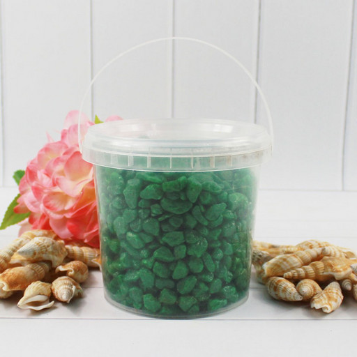 302138150306 Грунт цветной средний, зеленый (фракция 5-8 мм) вес: 1500г объем: 1000мл