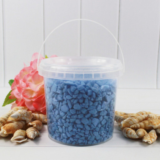 302138150304 Грунт цветной средний, голубой (фракция 5-8 мм) вес: 1500г объем: 1000мл