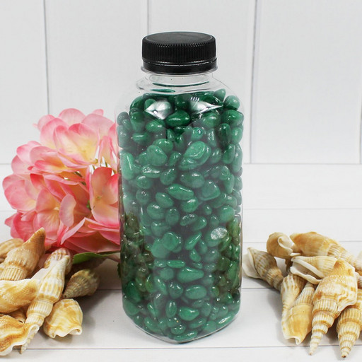 301788780A17 Галька цветная  темно-зеленый (фракция 5-10 мм) вес: 760г объем: 400мл