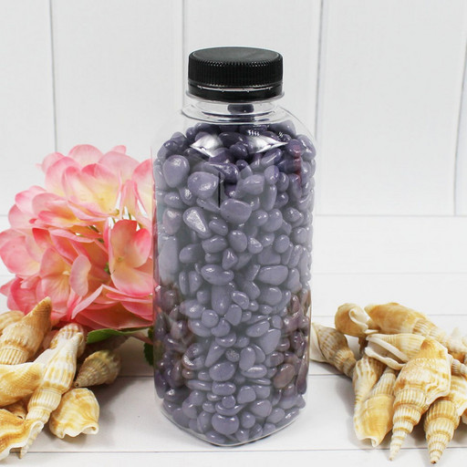 301788780A16 Галька цветная  сиреневая (фракция 5-10 мм) вес: 760г объем: 400мл