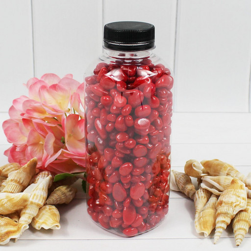 301788780A08 Галька цветная красная (фракция 5-10 мм) вес: 760г объем: 400мл