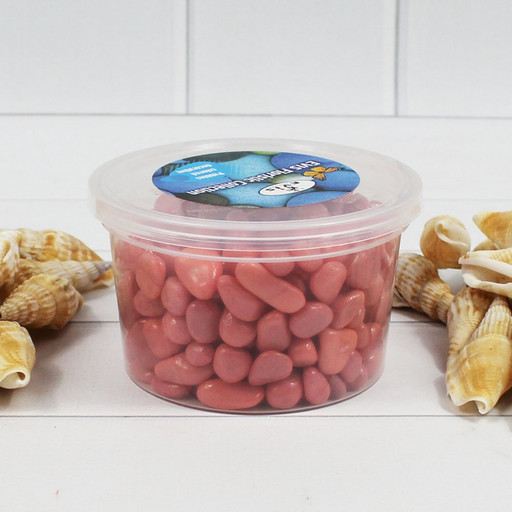 301788040111 Галька цветной розовая (фракция 5-10 мм) вес: 400г