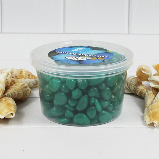 301788040107 Галька цветной изумруд (фракция 5-10 мм) вес: 400г