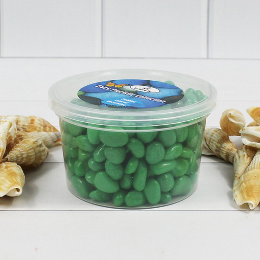 301788040106 Галька цветной зеленая (фракция 5-10 мм) вес: 400г