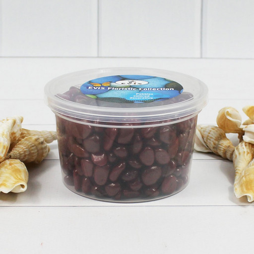 301788040103 Галька цветной бордовая (фракция 5-10 мм) вес: 400г