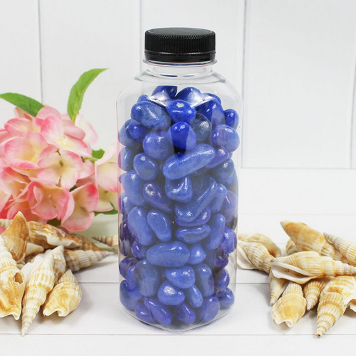 301789740A15 Галька цветная крупная синяя (фракция 10-15 мм) вес: 760г, объем: 400мл