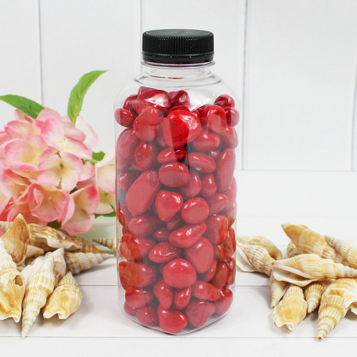 301789740A08 Галька цветная крупная красная (фракция 10-15 мм) вес: 760г, объем: 400мл