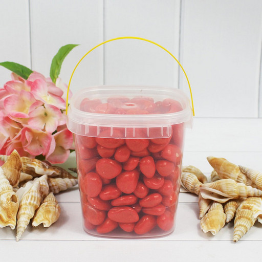 301789100912 Галька цветной крупная рыжая (фракция 10-15 мм) вес: 1000г, объем: 650мл