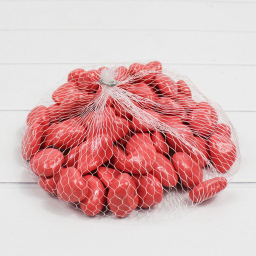 301789100511 Галька цветной крупная розовая (фракция 10-15 мм) вес: 1000г