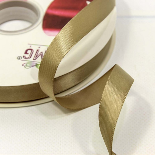 556-15/837 Лента Атласная Полиэстер класс А 1,5см*100ярд Оливково-коричневый 1/18 1/72