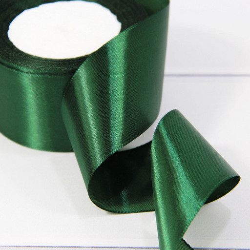 562-50/103 Лента Атласная Сатин 5см*25ярд Изумрудный 1/4 1/160