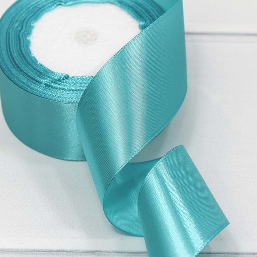 562-38/200 Лента Атласная Сатин 3,8см*25ярд Бирюзовый 1/5 1/200
