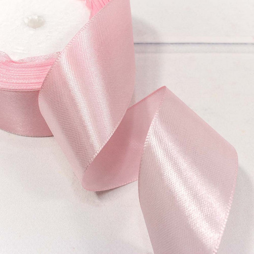 562-38/43 Лента атласная (сатин) 3,8 см*25 ярдов розовый 1/5 1/200