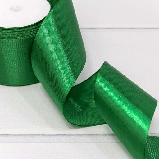 562-50/19 Лента атласная (сатин) 5 см*25 ярдов зеленый 1/4 1/160