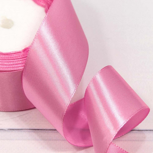 562-38/181 Лента Атласная Сатин 3,8см*25ярд Светлый розово-лиловый 1/5 1/200