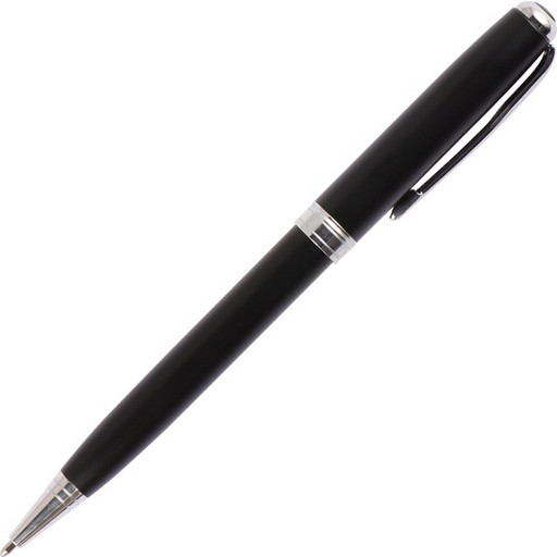 Ручка шариковая подарочная FIORENZO поворотный механизм,  цвет корпуса черный, синяя в картоне*