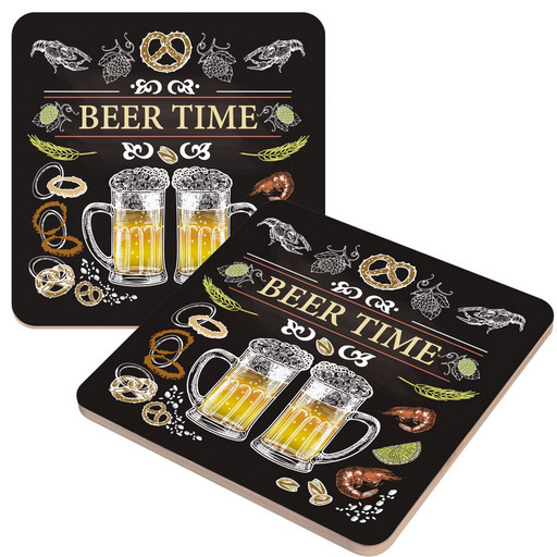 Подставка под горячее "BEER TIME", 14х14см