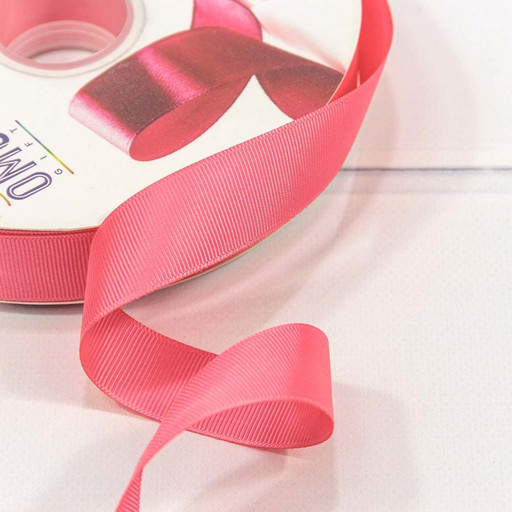 563-25/65 Лента Репсовая 2,5см*100ярд Насыщенный розовый 1/13 1/52