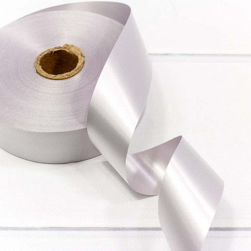 589-30/11 Лента полипропиленовая 3 см*100 ярд серебряный 1/5 1/80