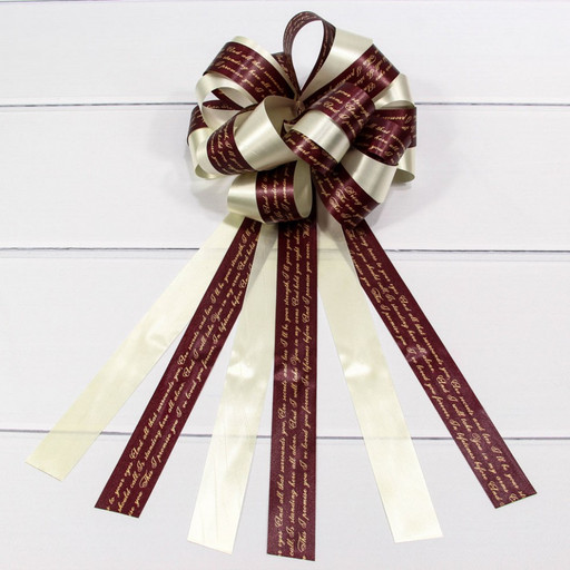 522-30/5 Бант-шар тройной 3 см с пожеланиями Бордовый 1/30 1/1200 522-30/5 Бант-шар тройной 3 см с пожеланиями Бордовый 1/30 1/1200