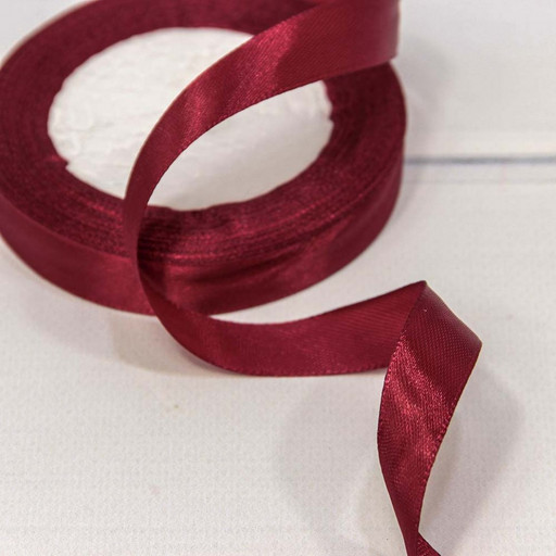 562-15/156 Лента Атласная Сатин 1,5см*25ярд Бордовый 1/10 1/600