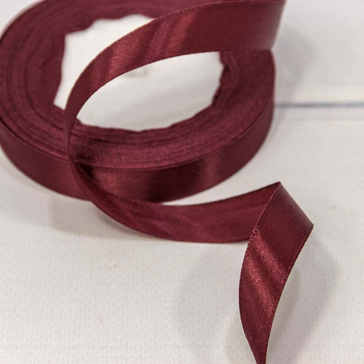562-15/124 Лента Атласная Сатин 1,5см*25ярд Винный-124 1/10 1/600