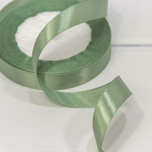 562-15/93 Лента Атласная Сатин 1,5см*25ярд Серая спаржа 1/10 1/600