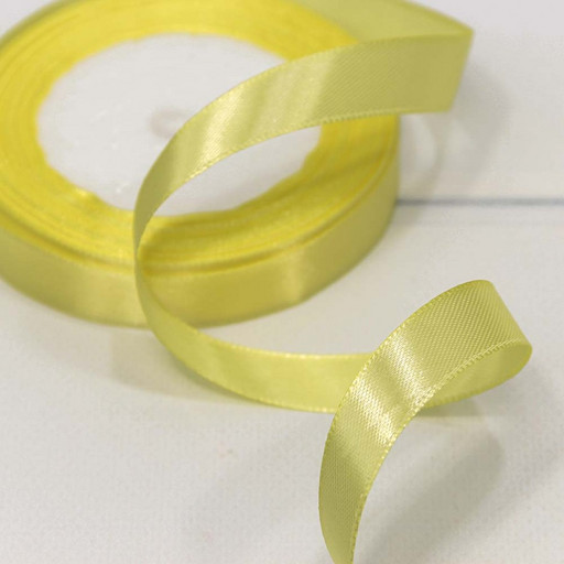 562-15/10 Лента Атласная Сатин 1,5см*25ярд Жёлтый 1/10 1/600