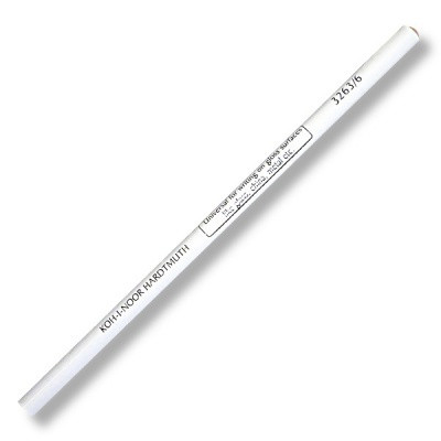 Карандаш маркировочный универсальный KOH-I-NOOR, белый, 4.3 мм, деревянный, круглый, незаточенный