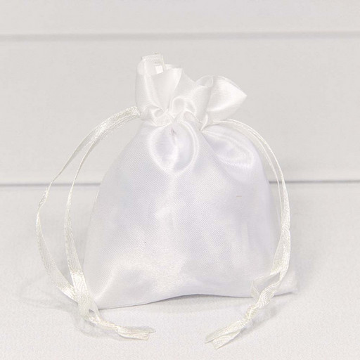 000814-6I Мешочки атласные 10*12 Белый 1/50 1/5000