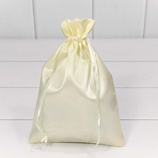 000814-27E Мешочки атласные 18*23 Бледно-жёлтый 1/25 1/1000