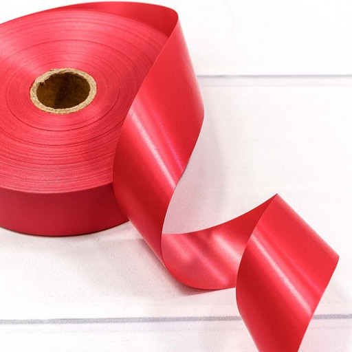 589-30/1 Лента полипропиленовая 3 см*100 ярд красный 1/5 1/80