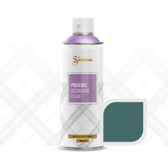 SNP004 Краска, эмаль-аэрозоль для декора Siana Provence – матовая текстура, 520 мл. Виридиан