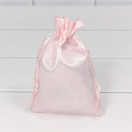 000814-63H Мешочки атласные 10*15 Светло-розовый 1/50 1/5000