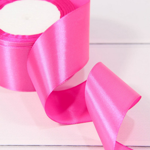 562-50/89 Лента Атласная Сатин 5см*25ярд Малиновый-89 1/4 1/160